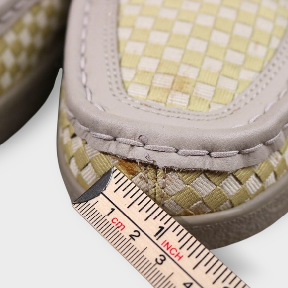 RARE IPATH Shoes Mens 13 YELLOW Skate Woven Upper Rubber Chukka Checkered Catkin - Picture 10 of 13